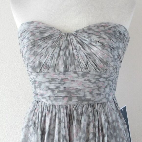 J CREW cocktail dress Pink and gray chiffon - Picture 8 of 9